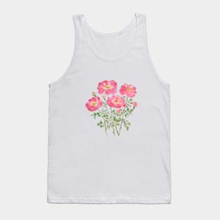 pink rose watercolor Tank Top